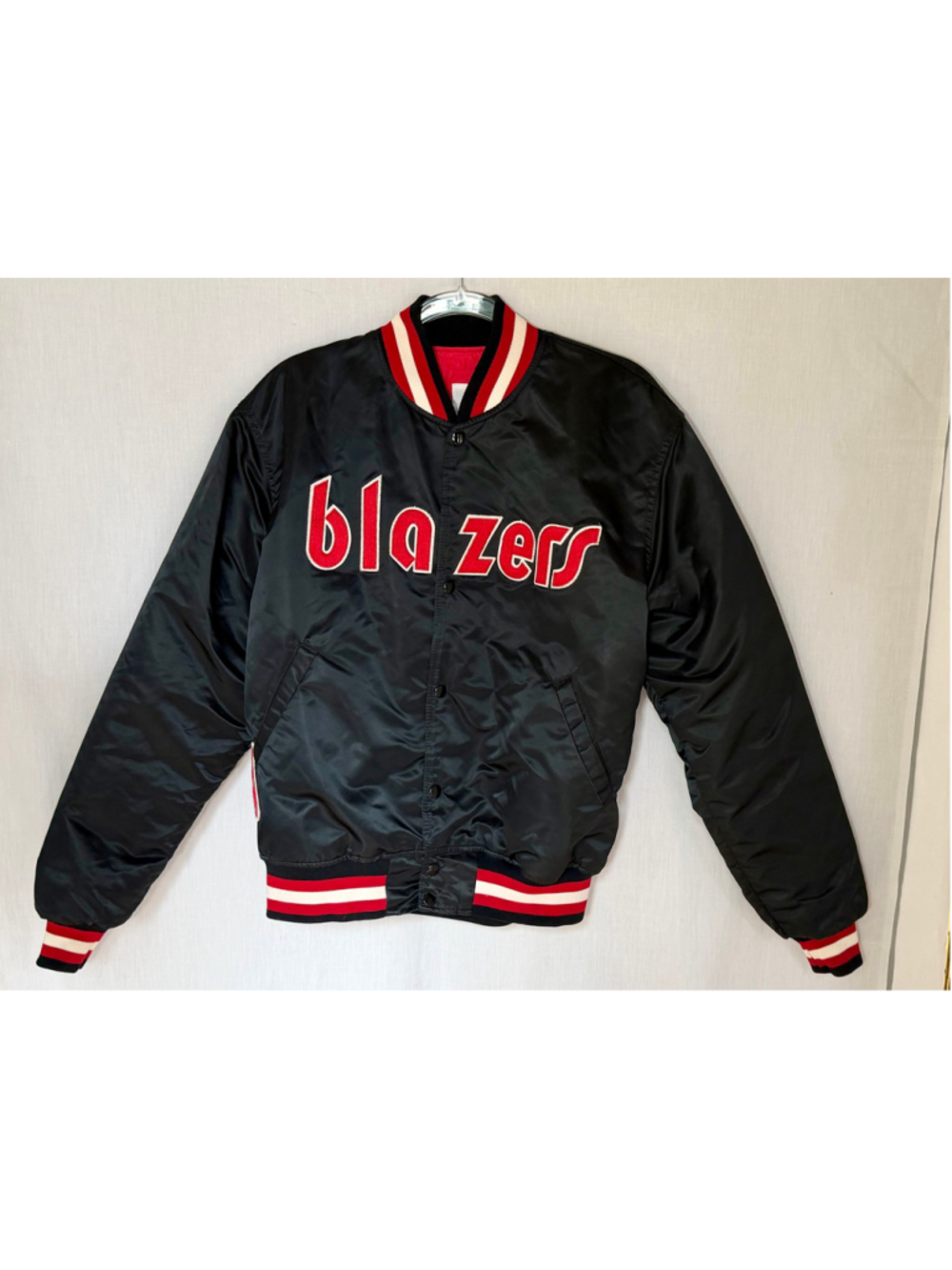 Vintage 90s Starter Portland Trail Blazers Satin Jacket NBA L